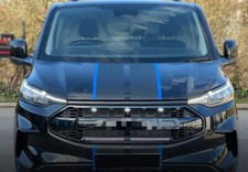 Par Ford Transit Custom 2024+ Grill Raptor avec LEDs&running light nero lucido