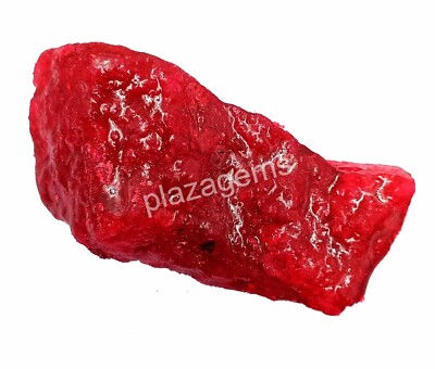 Natural EGL Certified 718 Ct Earth Mined Red Ruby Rough Loose Gemstone 4SUS