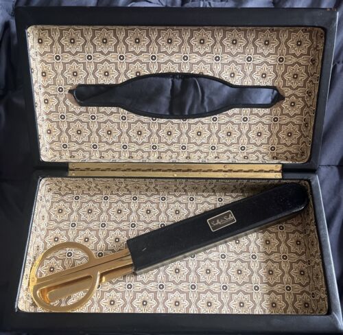 Scully & Scully FLORENTINE LIBRARY SCISSORS & LETTER OPENER, BLACK - Picture 1 of 5