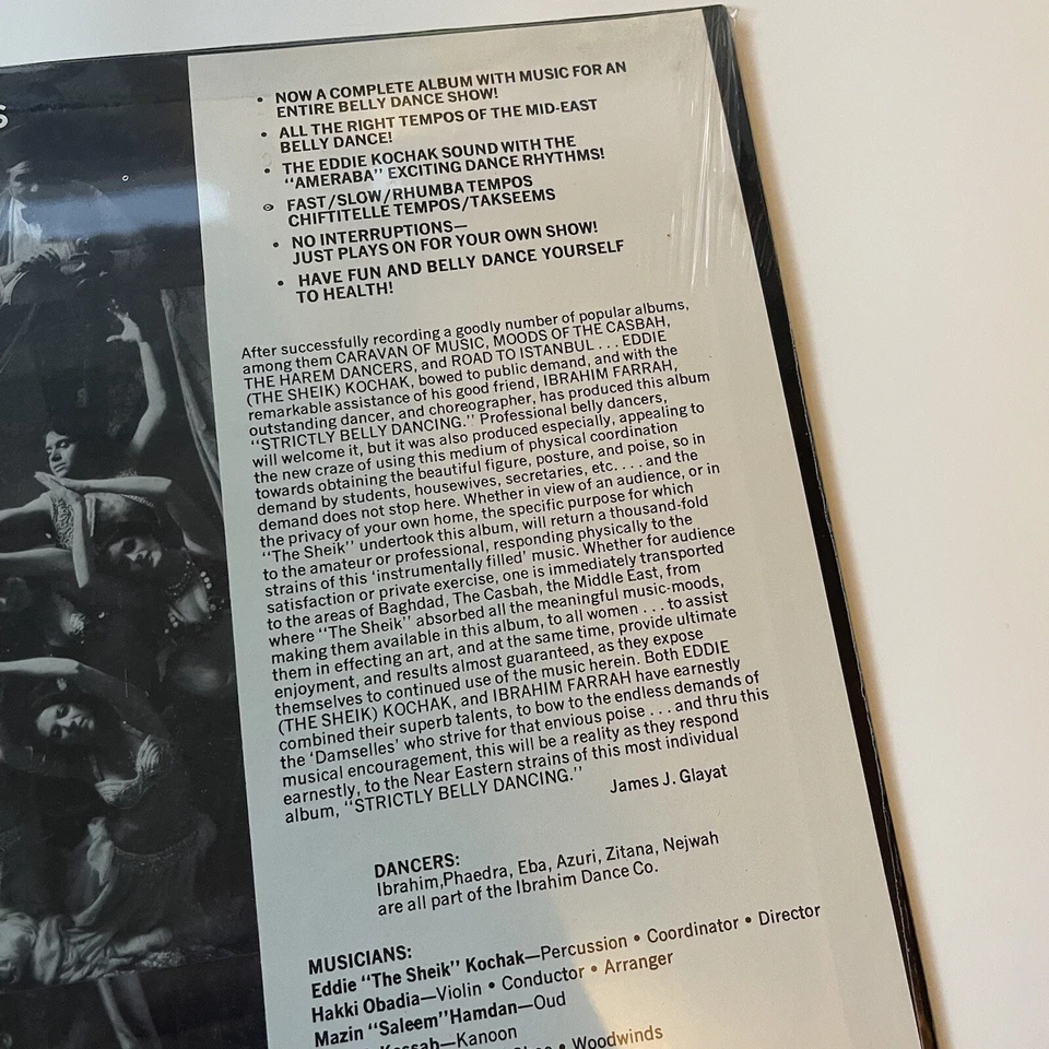 Eddie The Sheik Kochak Strictly Belly Dancing  Sealed New Scepter SPS 5114   - Image 4 of 4