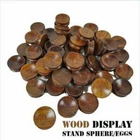 5 Pcs-50 Pcs 1.5" Wooden pedestal Crystal Ball Stand Round ball Sphere Holder