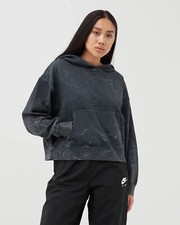 NEW Nike Women's L Logo Washed Cotton Hoodie