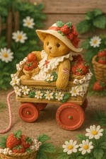 Cherished Teddies I Picked the Beary Best for You Diane Girl in Wagon NIB