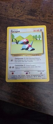 Porygon 39/102 Uncommon Base Set Unlimited Pokemon Lightly Played