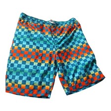 NEW Lands End Mens XL Swim Shorts With Built-In Boxer Brief UPF 50 Quick Dry
