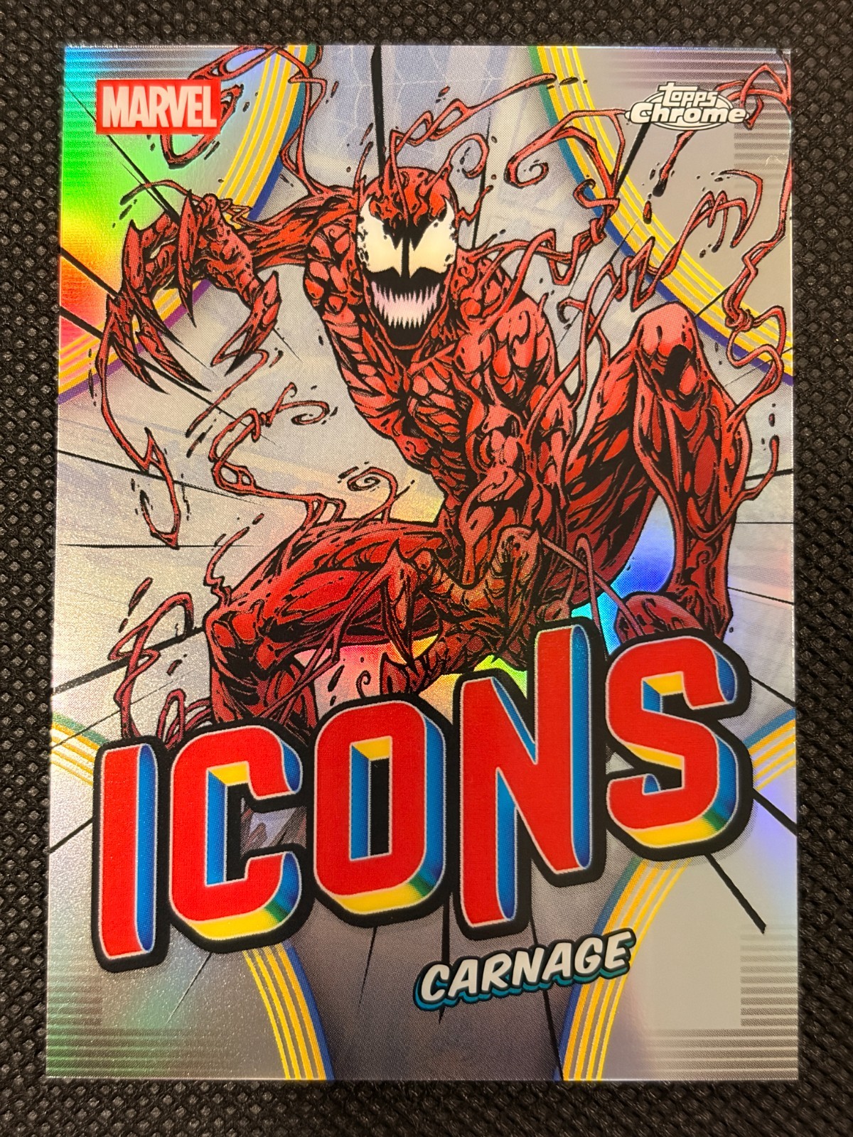 2026 Topps Chrome Marvel Comics Marvel Icons Carnage #MI-02 Refractor