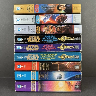 Star Wars Paperback Lot 3 Full Sets Jedi Academy Corellian + Black Fleet Crisis - Image 1 of 4