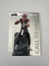 2020 Panini Playoff - Call to Arms Joe Burrow #CA-17 Silver Prizm (RC)