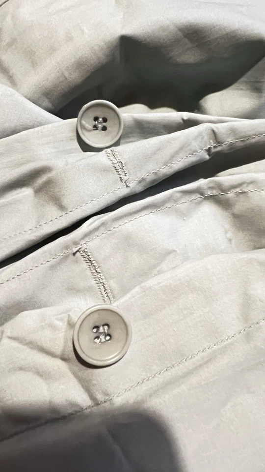 Calvin Klein Queen Duvet Cover Sage Green Bamboo Leaf New W/O Tags + Pillowcases - Image 4 of 4