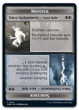Monster Role / Sorcerer Role Token #15 (NM) Wilds of Eldraine WOE Magic MTG