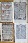 7 Early Printed Post Incunable Leaves (D) - 1487/1550