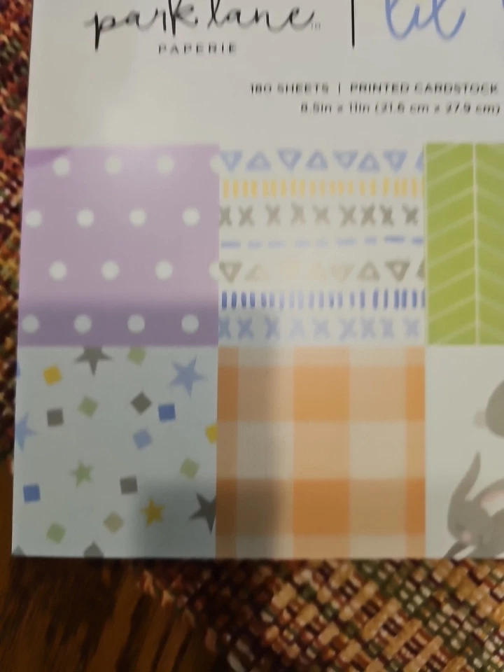 NEW PARK LANE LIL' SUNSHINE 8.5 x 11 Scrapbook Paper Pad 180 Sheets BABY NURSERY - Image 3 of 4