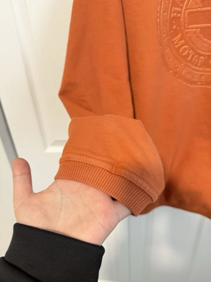 Harley Davison 摩托车运动衫男式橙色 2XL — 第 3/4 张图片
