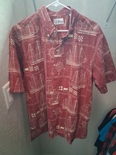 Vintage Hawaiian Reyn Spooner XL Hawaiian Boat Nautical Shirt Sun Surf