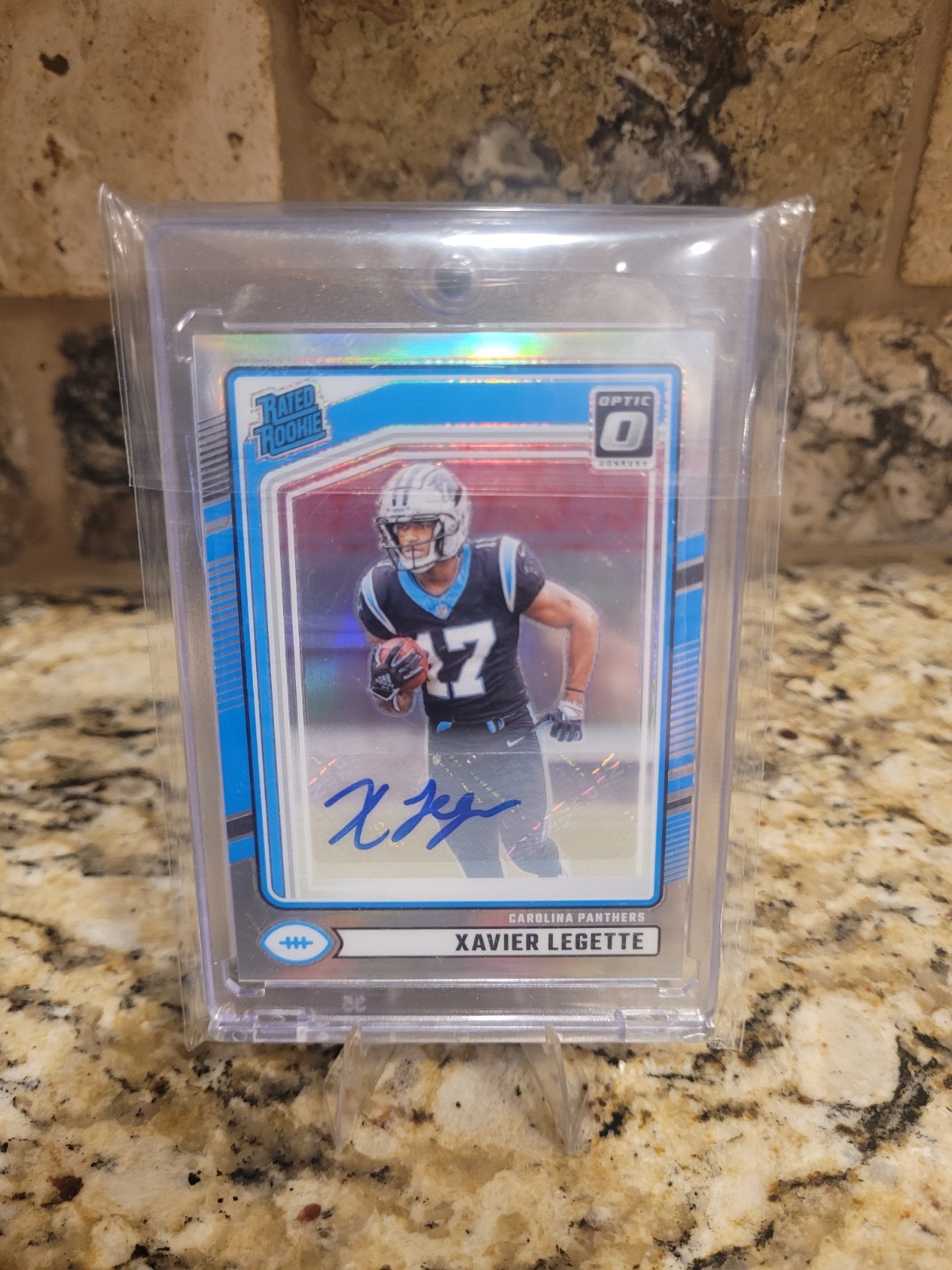 2024 Donruss Football Xavier Legette Optic Preview Auto Panthers