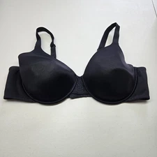 Vanity Fair Women Bra 44D Black 76380 Underwired Lace Strap READ
