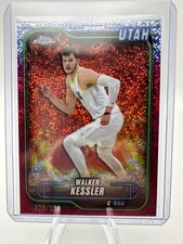 2024-25 Topps Chrome #66 Walker Kessler Magenta Speckle Refractor