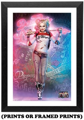 Harley Quinn Suicide Squad - Daddys Lil Monster - Film - Kunstdruck A5 A4 A3 #200