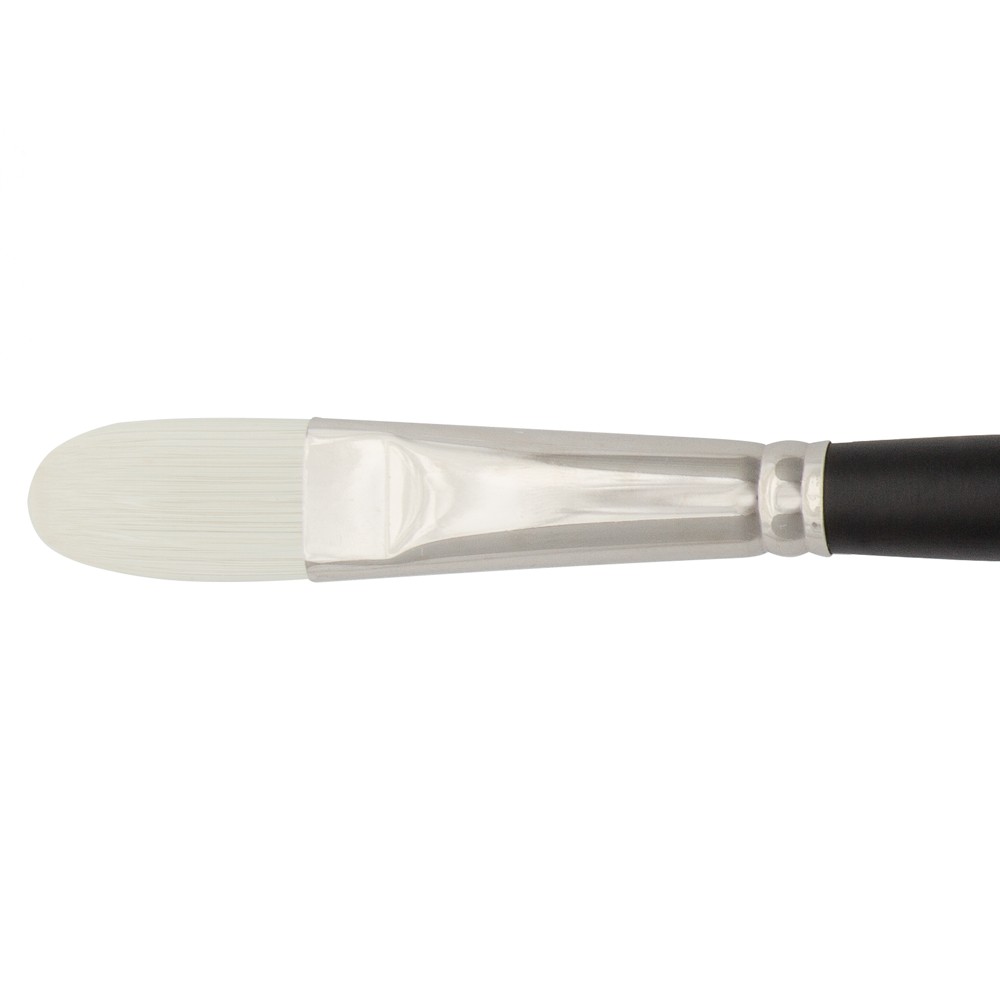 Jackson's : Akoya : White Synthetic Bristle Hair Brush : Filbert : No.10