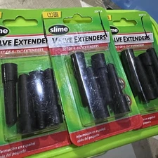Lot / 3 Packs Of 4 Each 12 Total Slime 2047-A Plastic Valve Extenders 1-1/4" New