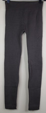 Womens Fleece Lined Brown Leggings One Size