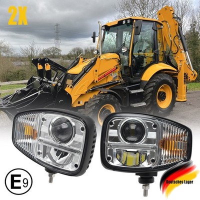 E9 LED Scheinwerfer Tagfahrlicht Blinker für JCB 3CX Backhoe Loader / Volvo G900