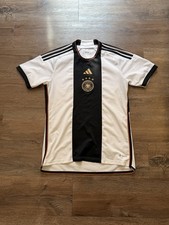 Men’s Germany 2022/23 Home Jersey by Adidas Color White/Black Size Medium