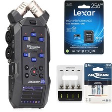 Zoom H6essential Handheld Recorder with MicroSDXC Card and Rechargable Batteries