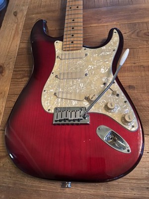 1991 Fender Strat Plus Dx Ash Crimson Frost Lace Sensors TBX Wilkinson Schallers