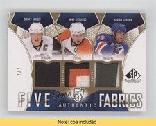 2009 SP Game Used Edition 7/7 Sidney Crosby Marian Gaborik Kyle Okposo Patch 7i6