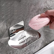 Adhesive Soap Dish, Bath Soap Dish for Shower, 304 Stainless Steel Wall Mounted