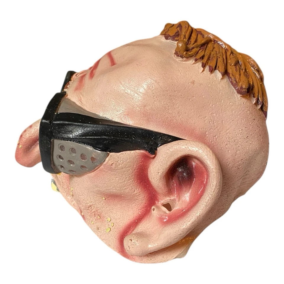 Vtg 2001 Disguise Inc Nerd Half Mask Glasses Nose Rubber Halloween Pimples Teeth - Image 2 of 4