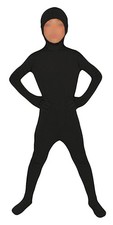 Kids Full Body Zentai Suit, Open Face, Spandex Costume, Halloween Bodysuit