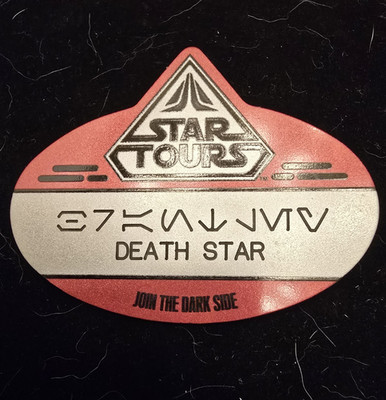 Star Wars Weekend 2015 Death Star Name Tag Badge-Disney Parks Collectible-RARE