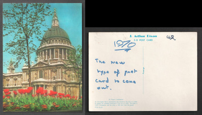3D St Pauls Cathedral London Dixon dreidimensionale Postkarte
