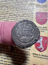 Nice Tudor Henry VII Silver Halfgroat, Canterbury mint MM Tun, S2211