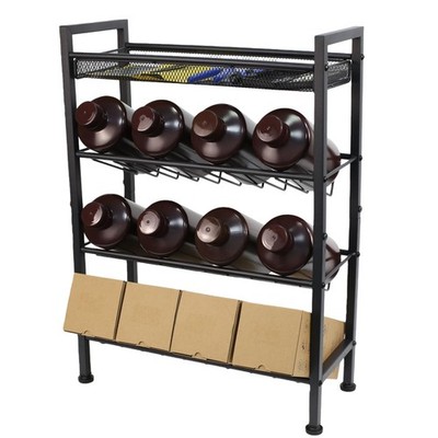 3D Printer UV Resin Bottle Storage Rack, 4 Tier Carbon Steel Grid Design Heav...
