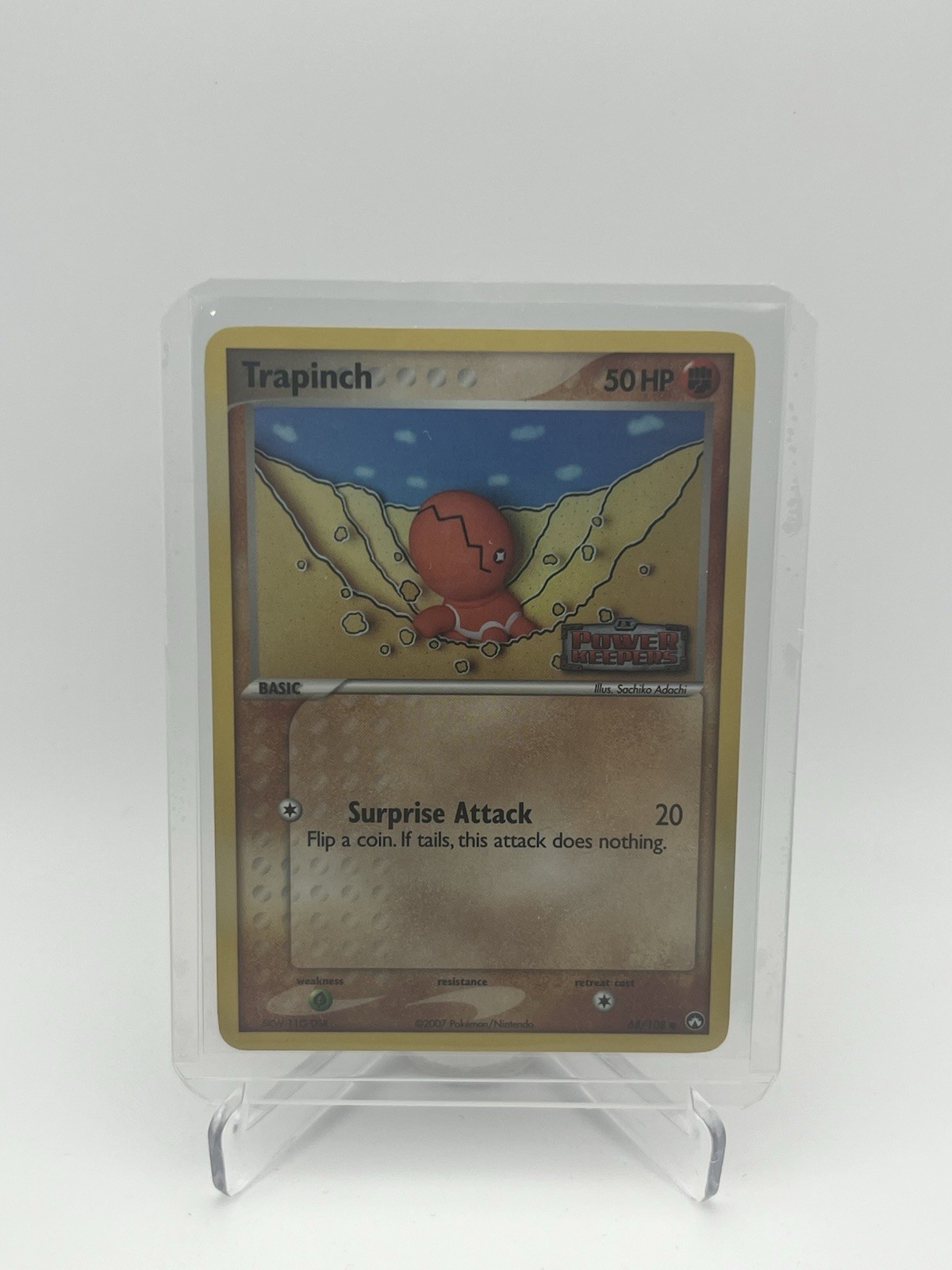 Pokemon TCG Trapinch 68/108 Reverse Holo EX Power Keepers 2007 LP