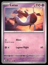 Latias 067/162 Temporal Forces Uncommon Pokemon Card
