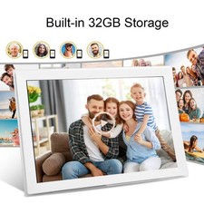 Cornice Foto Digitale 15 Pollici Cornice Foto Digitale HD Touchscreen per Foto
