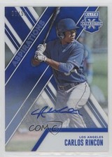 2017 Panini Elite Extra Edition Aspirations Blue 7/50 Carlos Rincon Auto 00jz