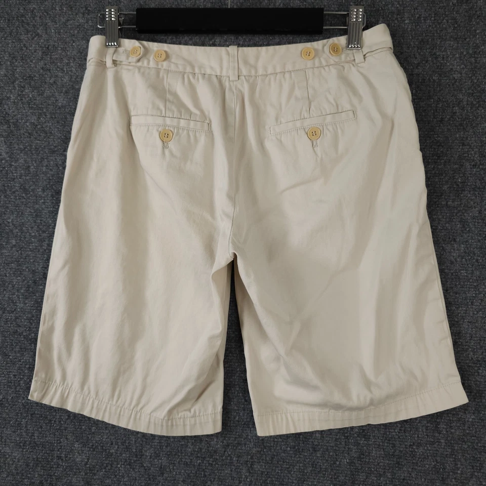 Talbots Shorts Womens 6P Khaki Beige Chino Bermuda Cotton Adjustable Casual - Image 2 of 4