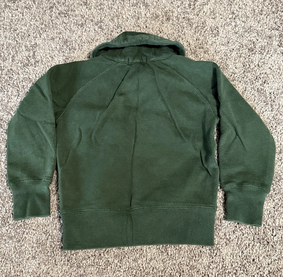 Винтажный Polo Ralph Lauren толстовка детский размер 5 мальчиков шаль воротник зеленый пуловер - Изображение 3 из 4