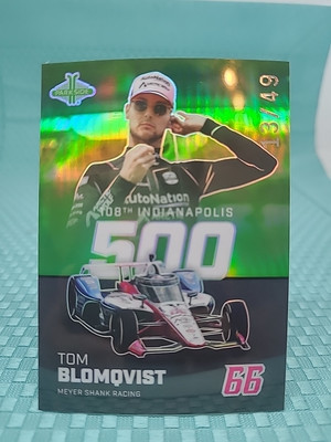 #ad #ad 49 2024 Parkside Indycar Indy 500 Pacific Green Refractor Tom Blomqvist #31 $14.24