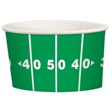Football Paper 9.5 oz Treat Cups 8 Per Pack Football Tableware Supplies