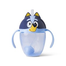 The First Years Bluey Trainer Weighted Straw Cup - Toddler Cups with Weighted...