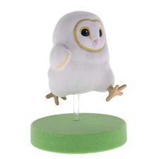 Running Baby Barn Owl Flocked Figure Series Qualia 2-Inch Mini-Figure