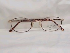 Geoffrey Beene GB 1161 Demi Amber / Yellow Gold Eyeglass Frame 47/21/135