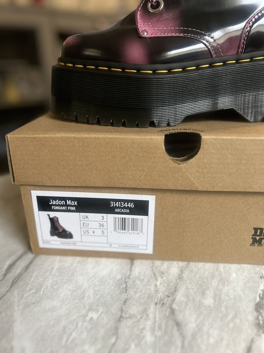 ドクターマーチン　LiSA 着用　JADON MAX FONDANT PINK ドクターマーチン JADON MAX 8ホールブーツ FONDANT PINK - メルカリ