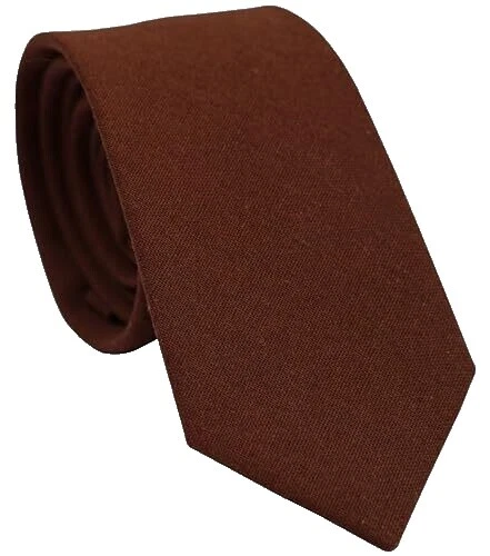 Cotton Blend Brown Ties for Men